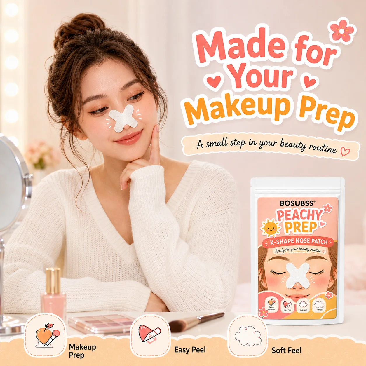 X-shaped patches for daily care and pre-makeup, a simple beauty accessory. Oasis Select