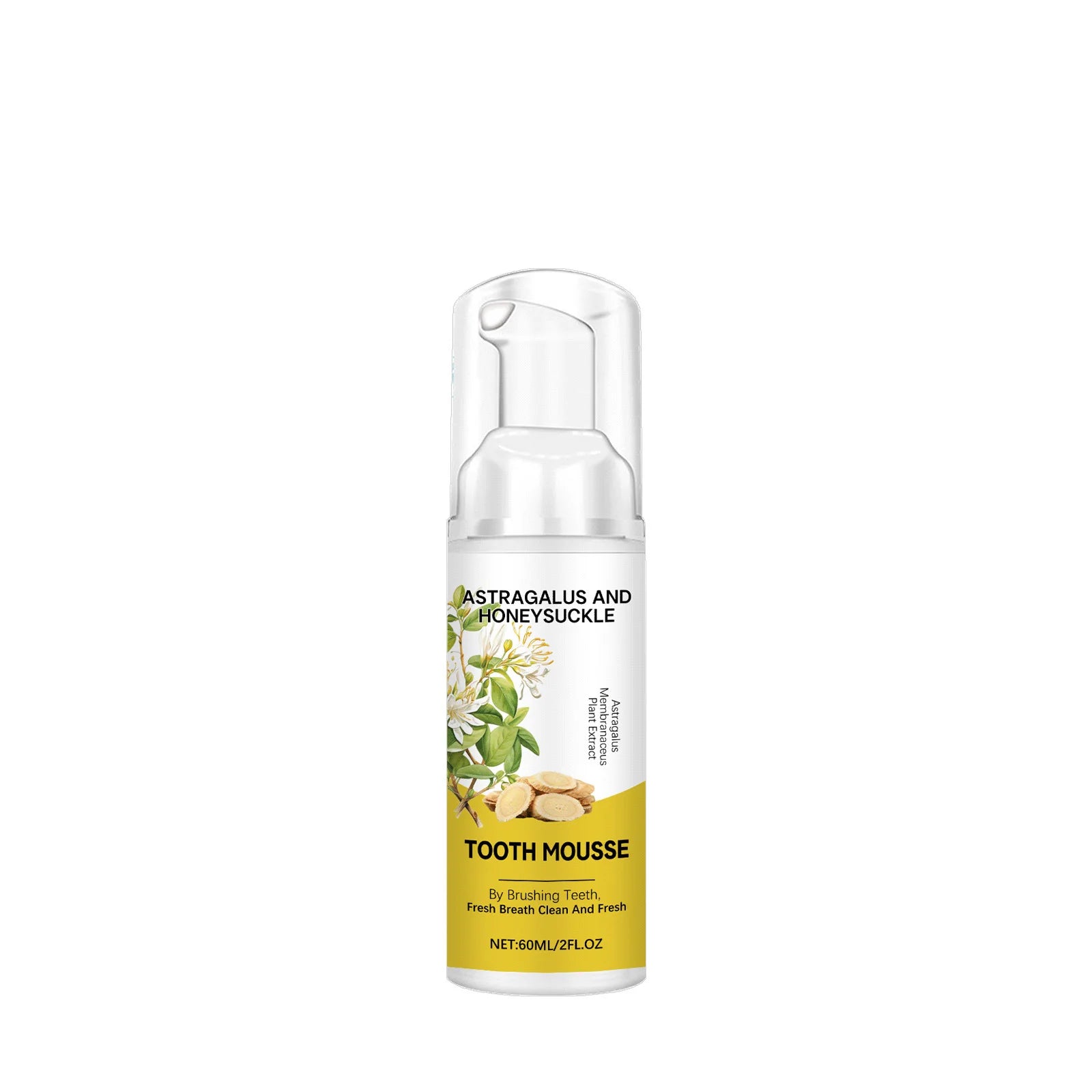 Astragalus Foam Toothpaste – Whitening & Fresh Breath Mousse Foam Toothpaste Oasis Select 60ml
