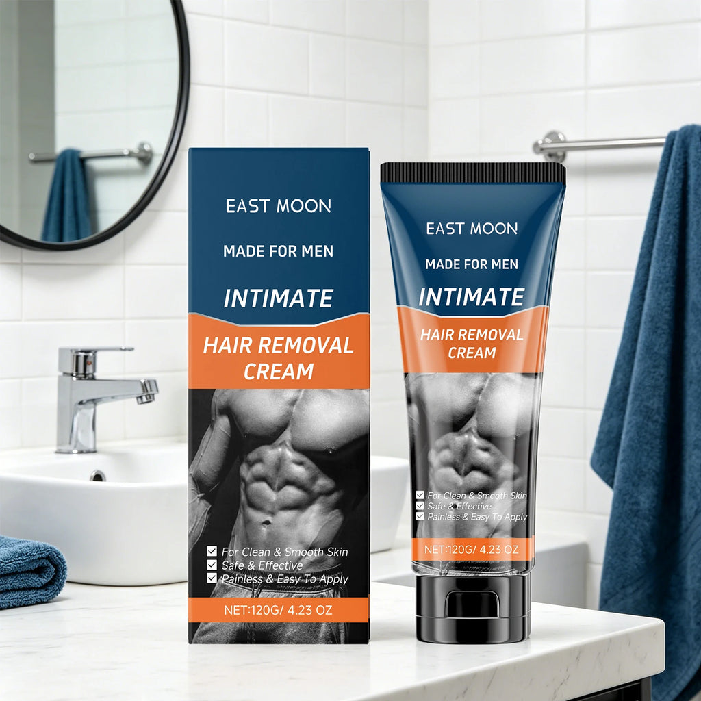 Men Hair Removal Cream Gentle Painless Depilatory Cream for Male Chest Back Underarm Low Irritation Full Body Hair Remover Oasis Select