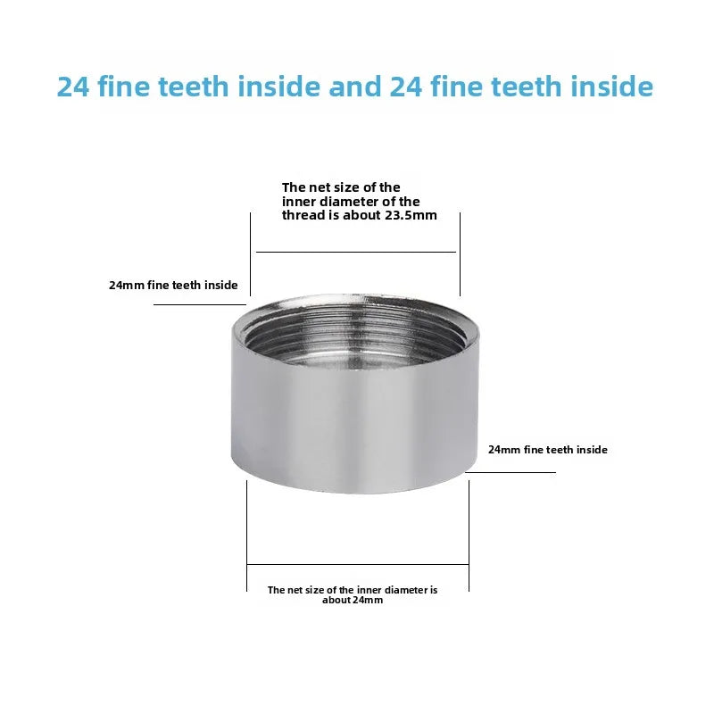 Faucet Adapter 22 Turn 16 18 20 22 24 26 28 30 32mm Internal and External Fine Tooth Faucet Conversion Thread Accessories Oasis Select U