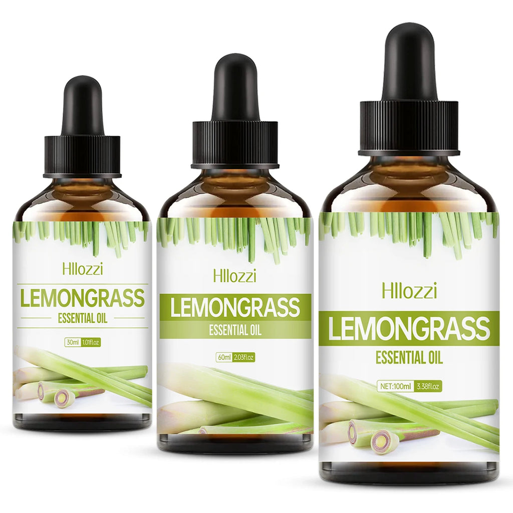 Hllozzi Lemongrass Essential Oil | Diffuser, Candles & Aromatherapy