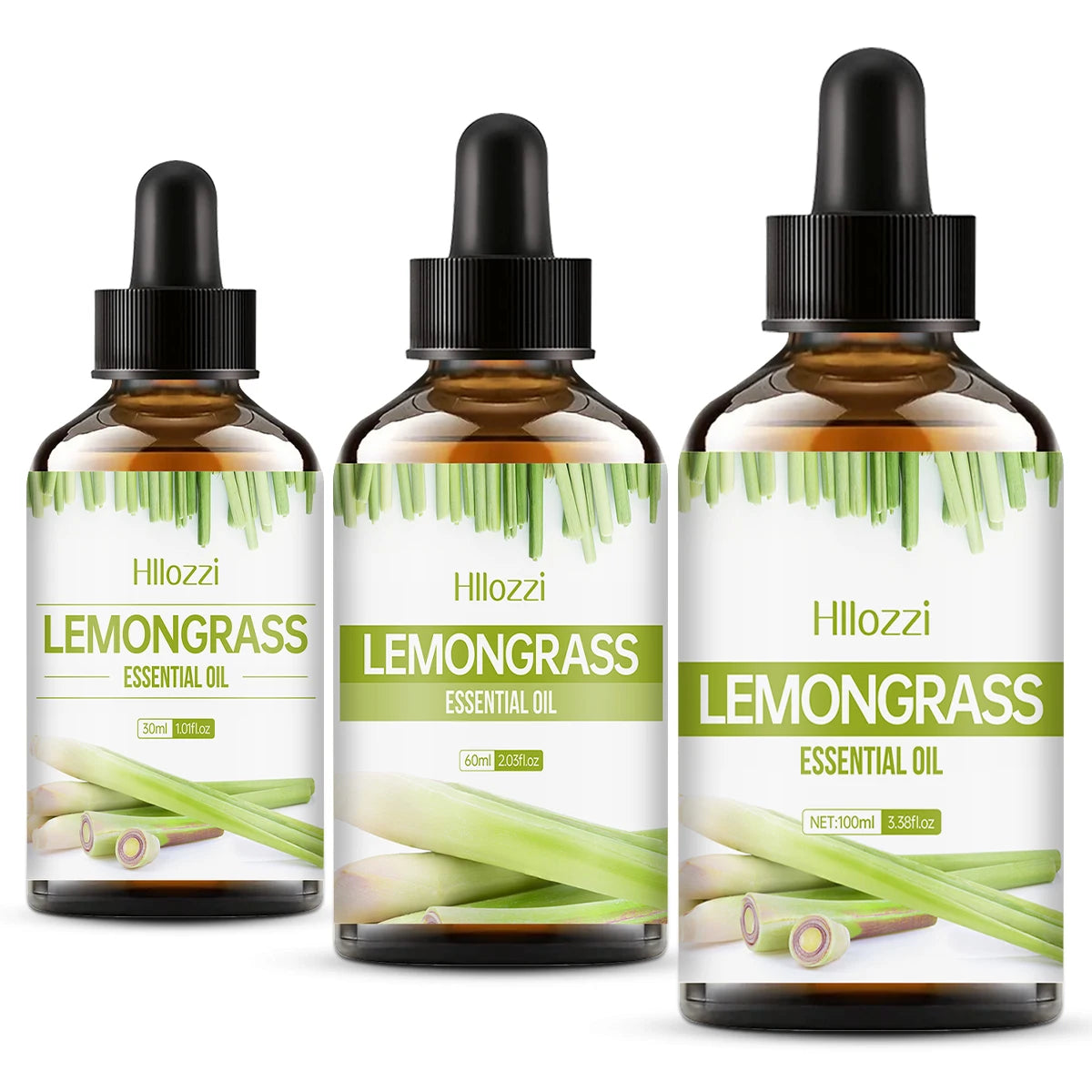 Hllozzi Lemongrass Essential Oil | Diffuser, Candles & Aromatherapy