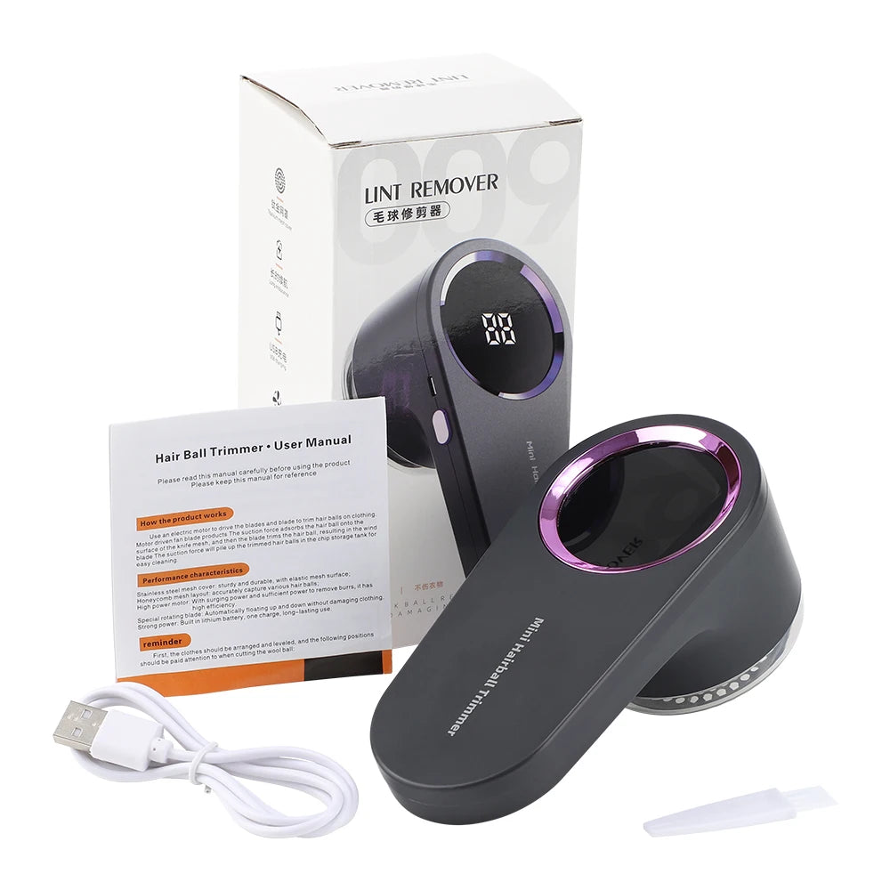 Electric Lint Remover & Fabric Shaver – 3 Speed Rechargeable