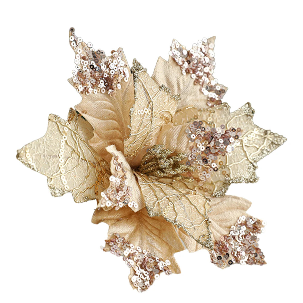 Festive Atmosphere 20cm DIY Flower Arrangement DIY Flower Arrangement For Christmas Bride Flannel Ornaments Beautiful Design Oasis Select Champagne China Mainland