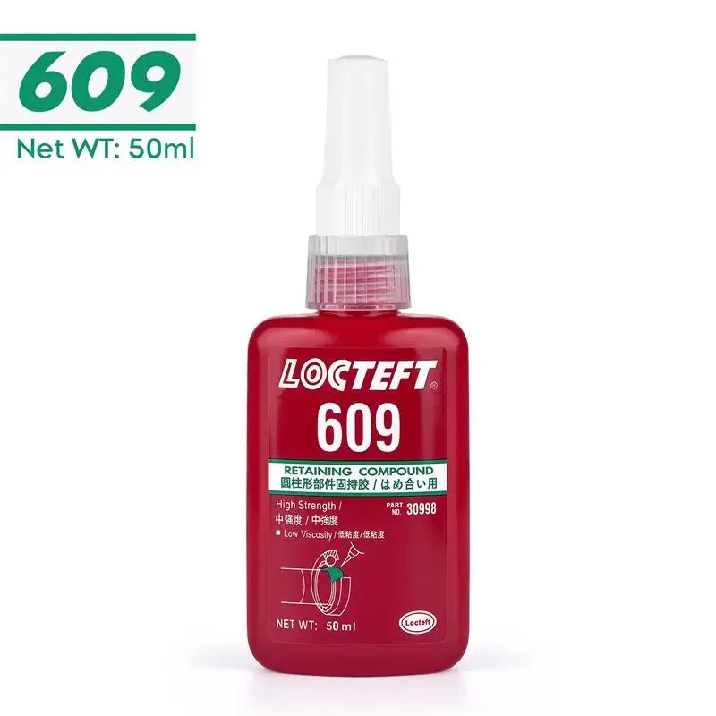 1pc 50ml Threadlocker Screw Glue Quickly Cured Thread Locking Agent Anaerobic Adhesive Corrosion-Resistant Anti-Loosening Glue Oasis Select 609