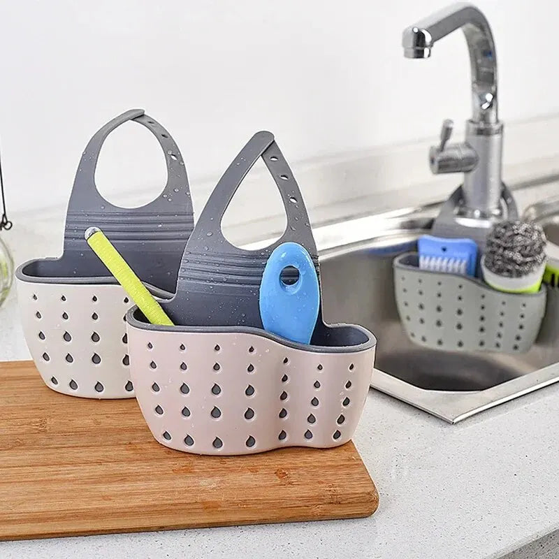 Adjustable Sink Drain Basket – Hanging Sponge & Soap Holder Sink Drain Basket Oasis Select