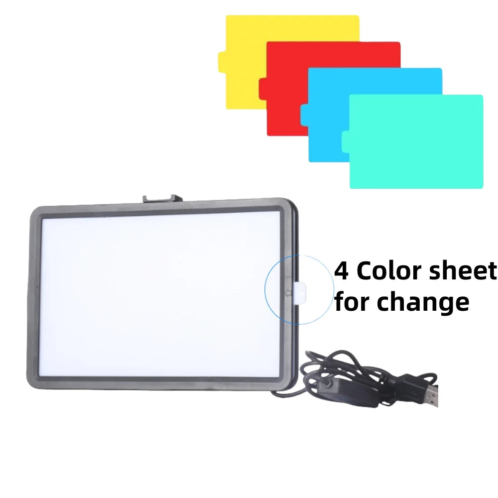 VeFly 8" LED Fill Light with RGB Filters for Live Streaming