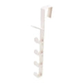 Behind the Door Coat Hook Hanger behind the Door Cabinet Wardrobe Dormitory Door Hook Storage Rack Oasis Select 27x4.5cm White
