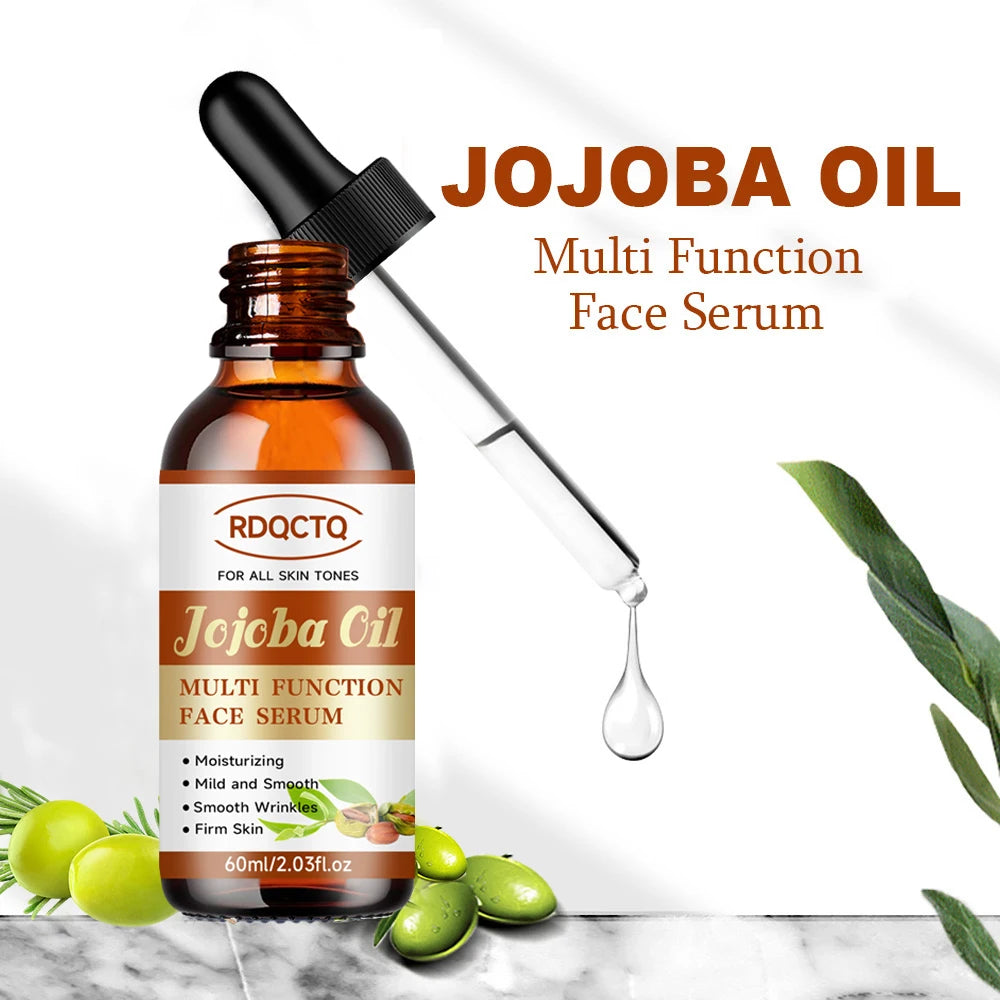 RDQCTQ Jojoba Oil Vitamin E Essential Oil Wrinkles，Brightens and tightens the skin, moisturizes and reduces dullness 4In1 Skin Oasis Select