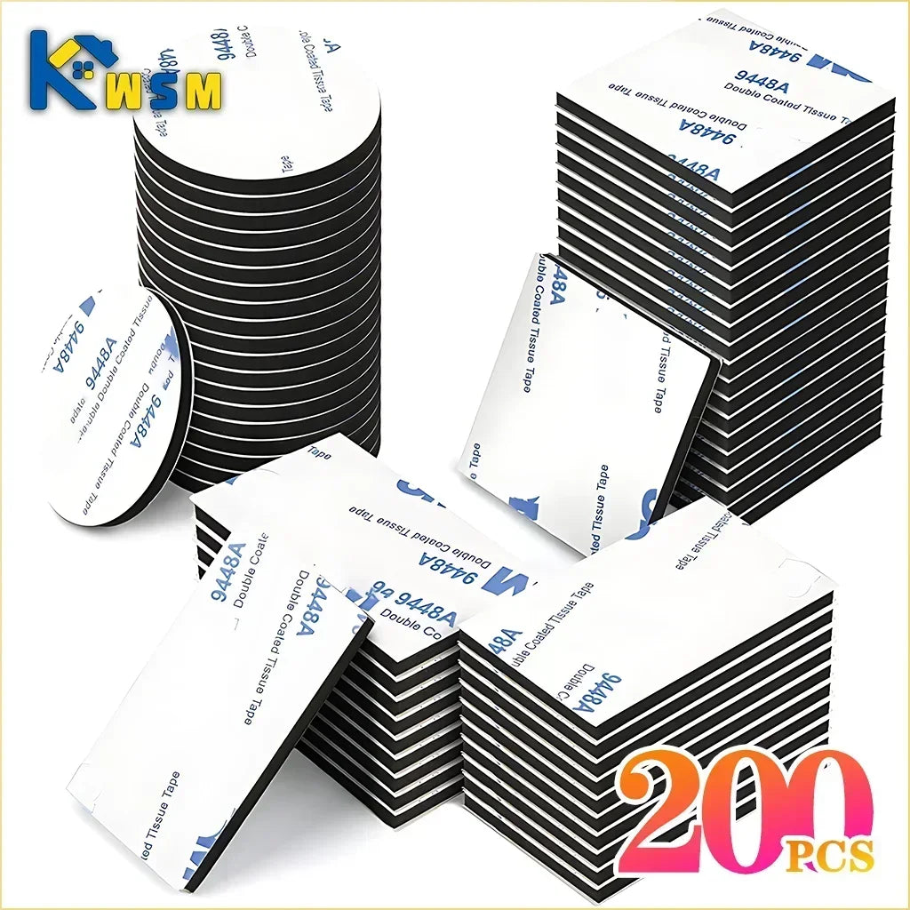 Strong Double Sided Foam Tape No Trace Self Adhesive EVA Foam Sticky Decor Strong Pad Mounting Sponge Adhesive Fixed Wall Oasis Select