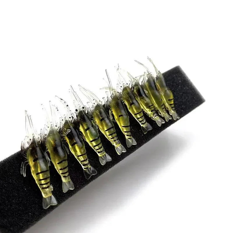 Luminous Shrimp Silicone Artificial Bait Simulation Soft Prawn With Hooks Carp Wobbler For Fishing Tackle Lure Carp Oasis Select