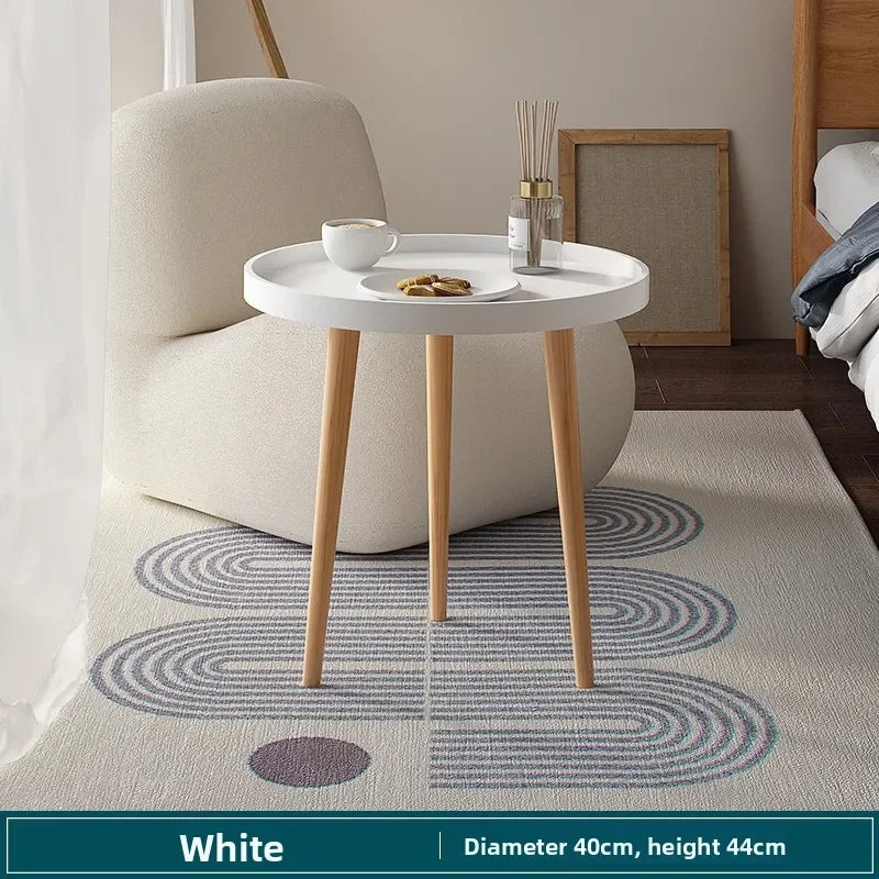 Multi-functional Nordic Small Round Table Coffee Sofa Side Living