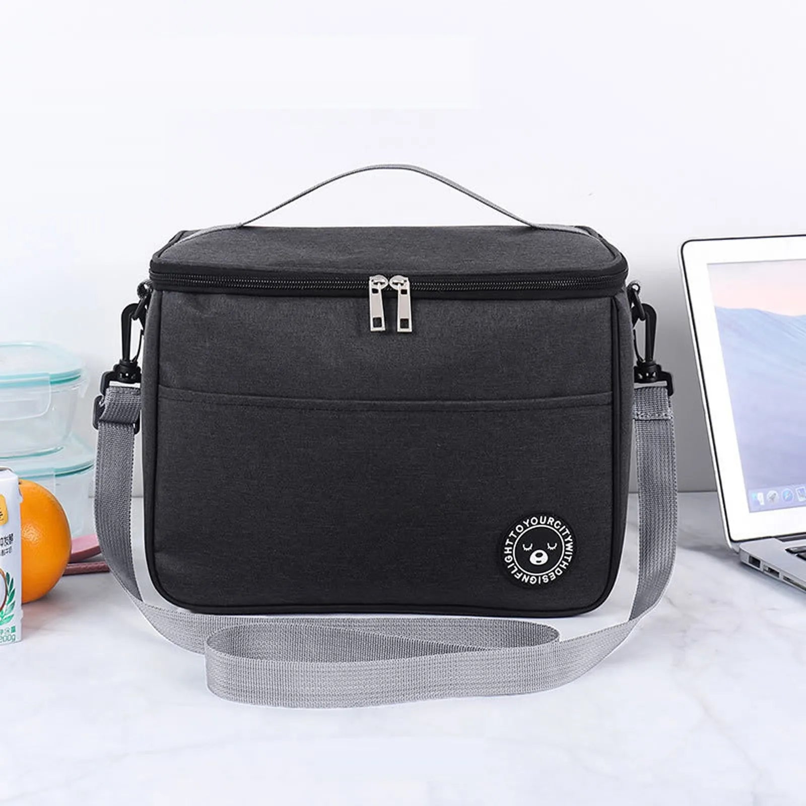 Portable Picnic Bag Thermal Insulated Lunch Box Tote Cooler Handbag Waterproof Backpack Bento Pouch School Food Storage Bags Oasis Select