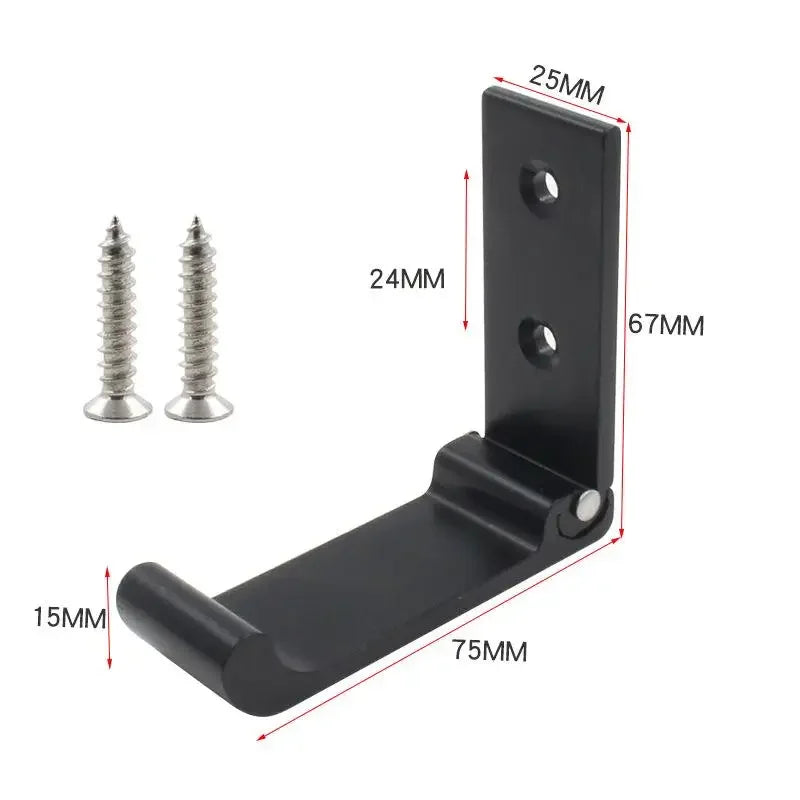 Headphones Stand Foldable Wall Mount Headphones Holder Headset Wall Hanger Aluminum Wall Mount Hook Holder Oasis Select
