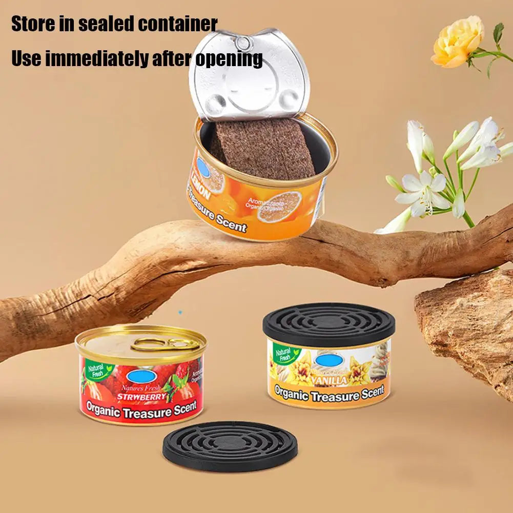 Car Air Freshener Coffee Scent – Long-Lasting Wood Block