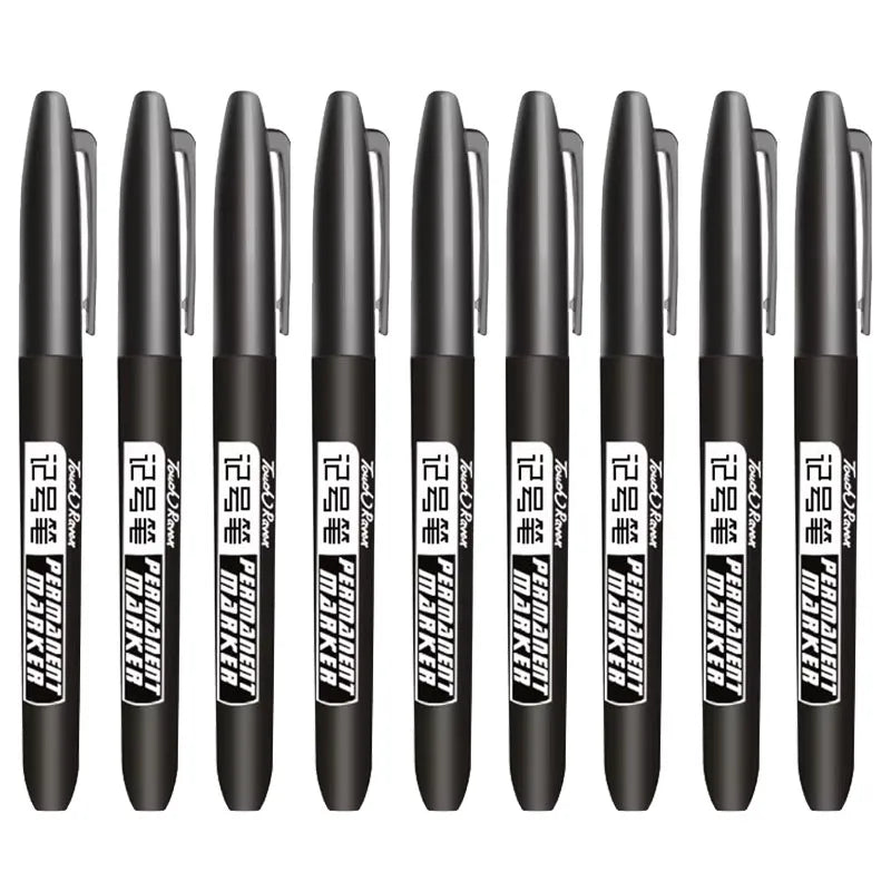 9/6/3pcs Permanent Art Marker Pen Fine Point Waterproof Ink Thin Nib Crude Nib Black Blue Red Ink 1.0mm Fine Color Marker Pens Oasis Select 9pcs black