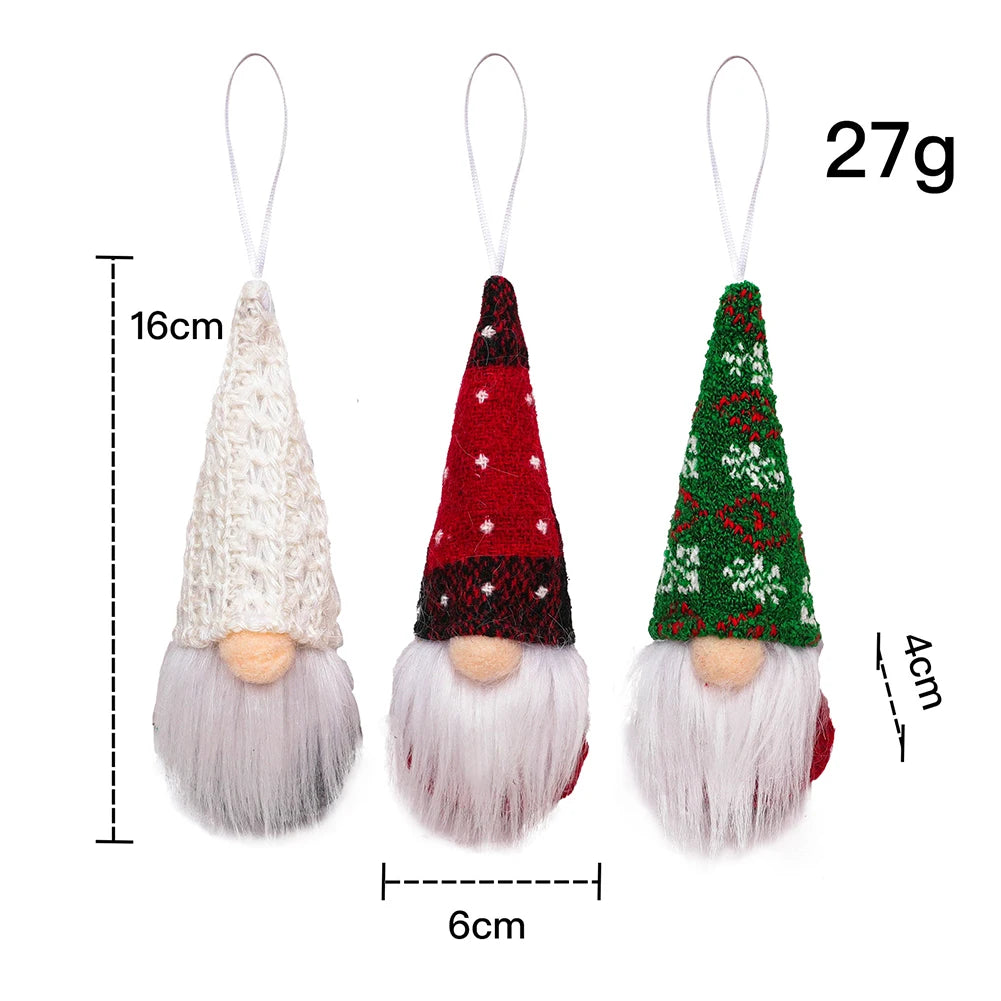 Christmas Holiday Season Faceless Gnome Pendant Christmas Tree Decoration 6cm 2.36in L *16cm 6.30in H Soft Felt Body Oasis Select D China Mainland