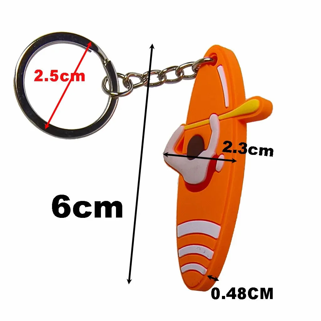 Surfboard Keychains PVC Backpack Keychain Purse Luggage Lover Keyring Birthday Gift Bag Innovative Party Favors Key Holder Oasis Select