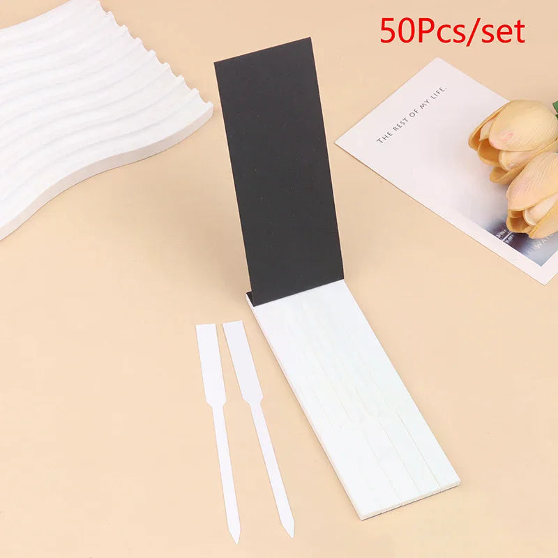 50Pcs Multi-use Perfume Test Strips Perfume Blotter Strips Disposable White Perfume Test Paper Strips For Essential Oils Oasis Select