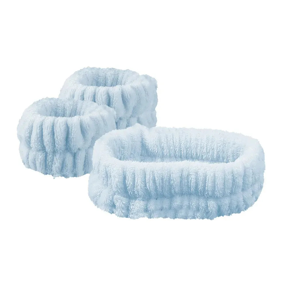 Wash Face Headbands Women Coral Fleece Hair Bands Cuff Waterproof