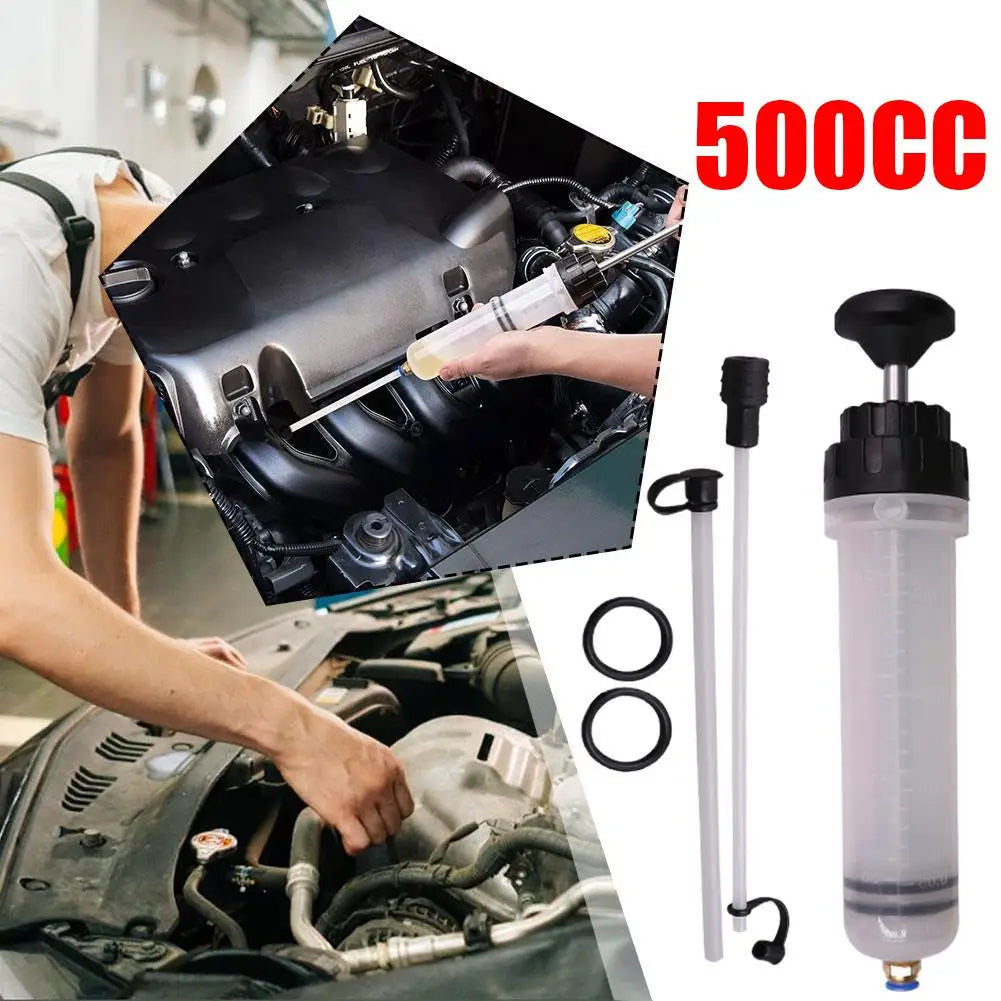 Car Fluid Extractors Pumps Fuel Transfer Filling Syringe With Hose Manual Fuel Suction & Filler Fluid Oil Change Evacuator Pump Oasis Select
