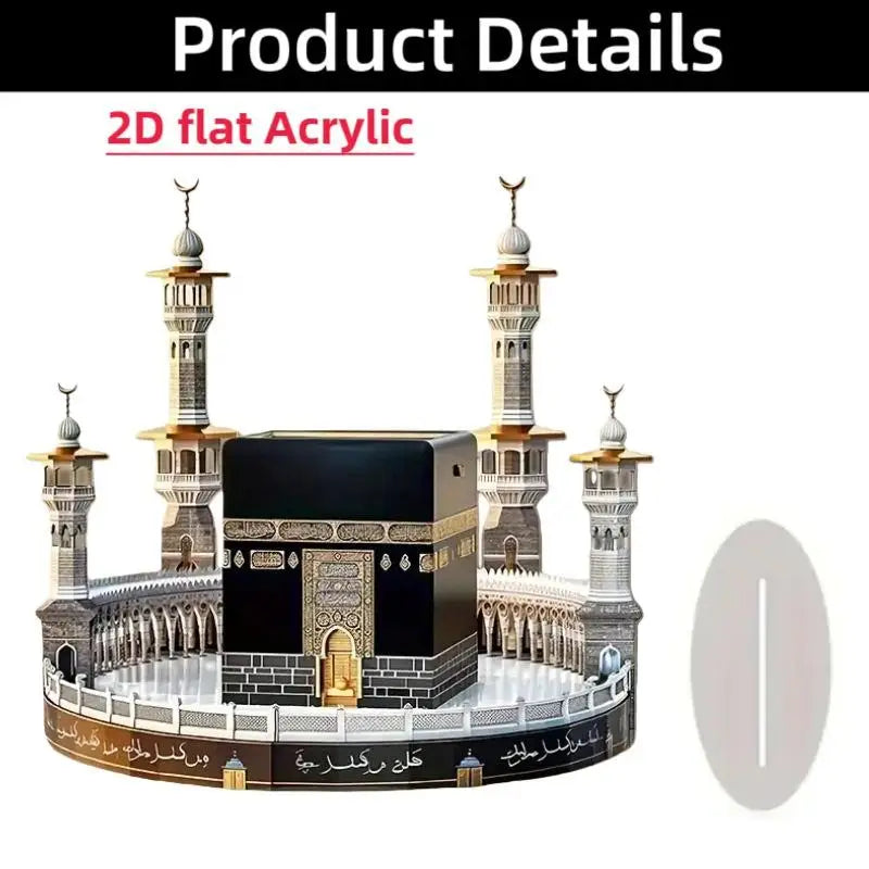 2D Acrylic Arabian Camel & Evil Eye Tree Desk Figurine