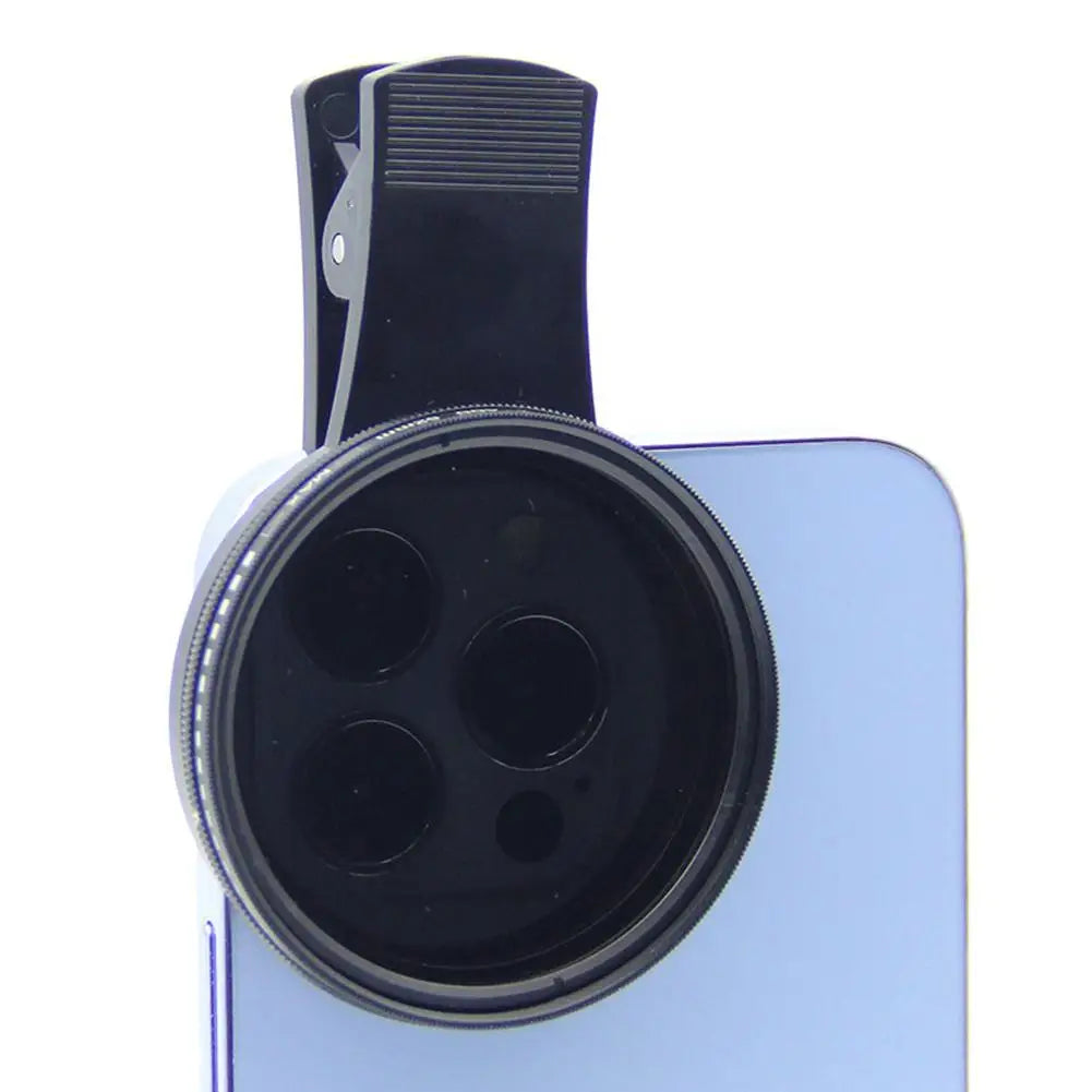 37mm Clip-On ND2-400 Variable ND Filter for Smartphones & DSLRs