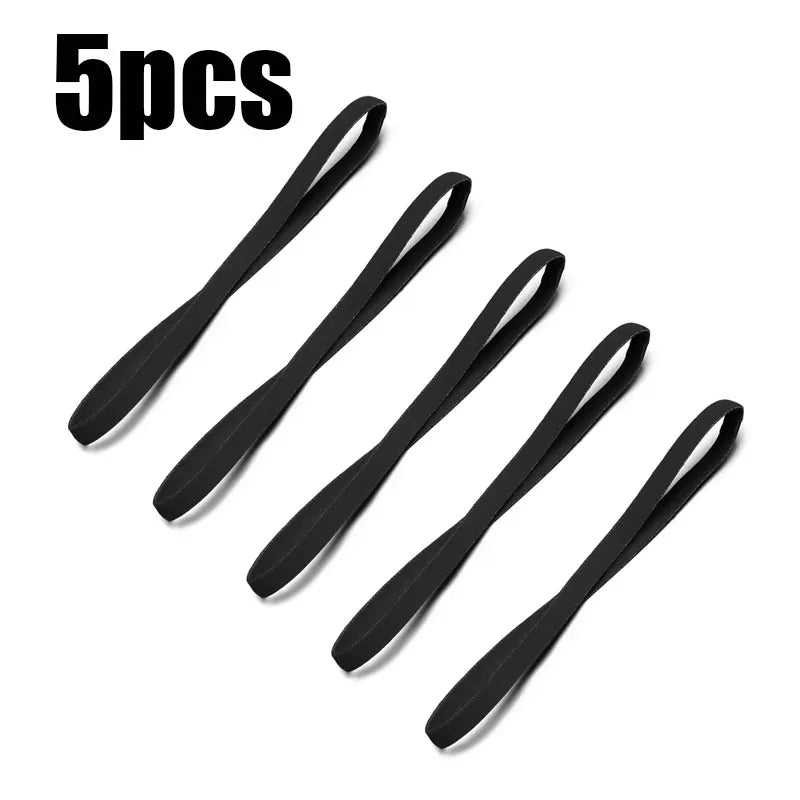 5/10pcs Elastic Absorbent Sweat Bands Yoga Running Fitness Headband Thin Sports Women Men Hair Bands Anti-Slip Hair Accessories Oasis Select 5pcs black