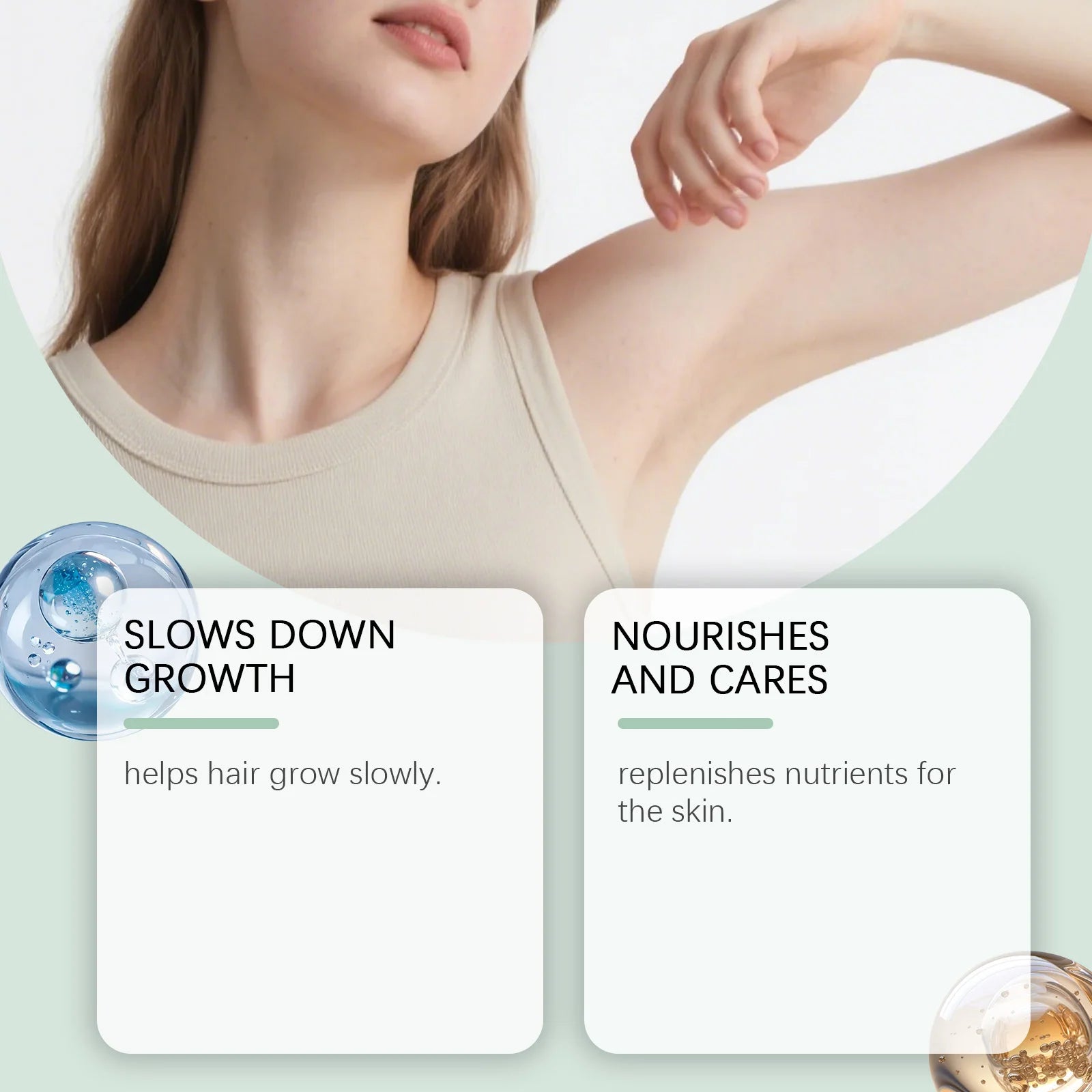 OceAura Painless Hair Removal Cream – Legs, Arms & Underarms Hair Removal Cream Oasis Select