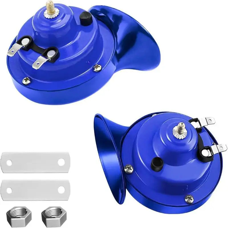 Universal 12V Super Loud Train Horn 300DB, Sealed For Protection Loudspeaker for Cars, Bikes, Trucks, Boats Oasis Select Blue