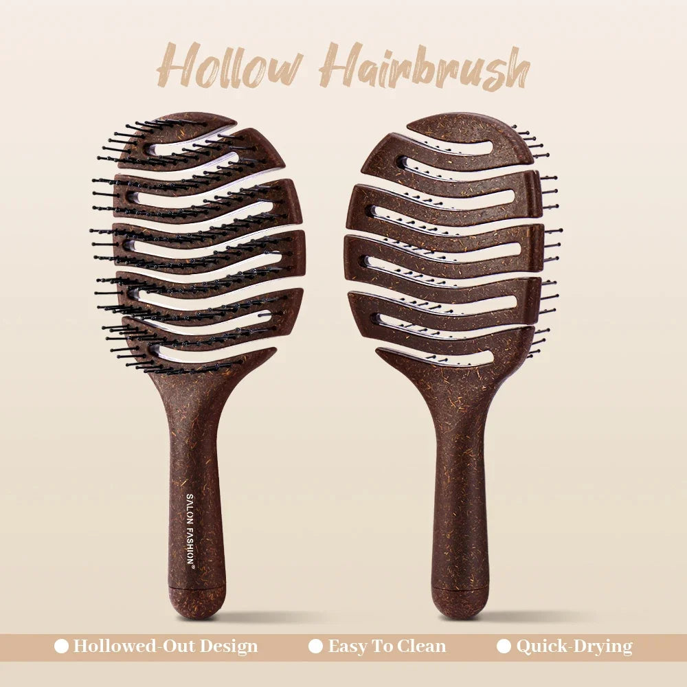 K.H.Lina Long-Handle Bristle Comb – Anti-Static Wig Hair Brush