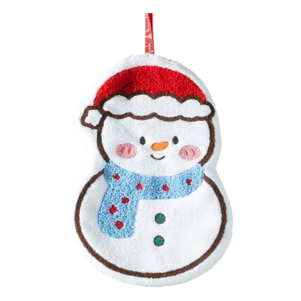 Christmas Hand Towel – Quick-Dry Coral Fleece Kitchen & Bath Christmas Hand Towel Oasis Select 01