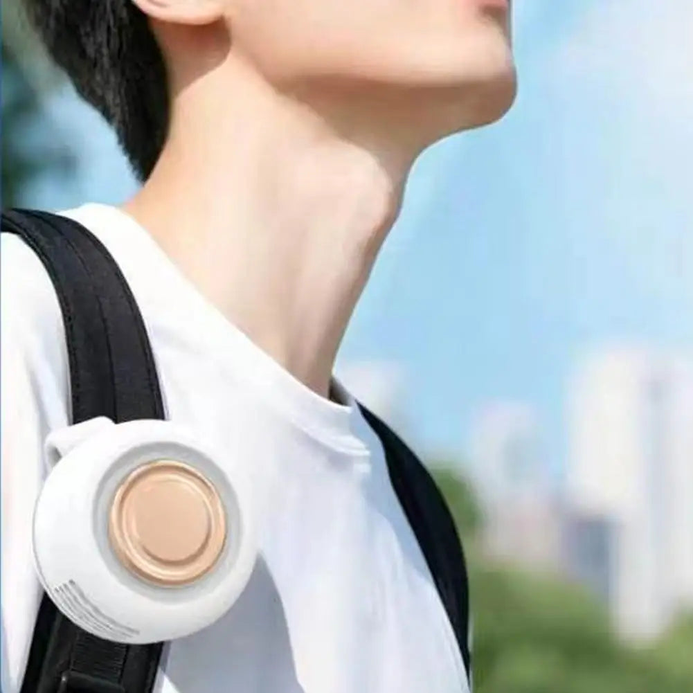 Mini Clip On Fan Portable Waist Hanging Neck Fans Hands Free USB Personal Air Cooler Wearable Pocket Fan for Travel Camping Oasis Select