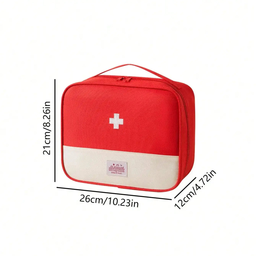 Portable Portable Medical Kit, Home First Aid Kit, Outdoor Travel Medical Kit, Large Capacity Medicine Storage Bag Oasis Select Red
