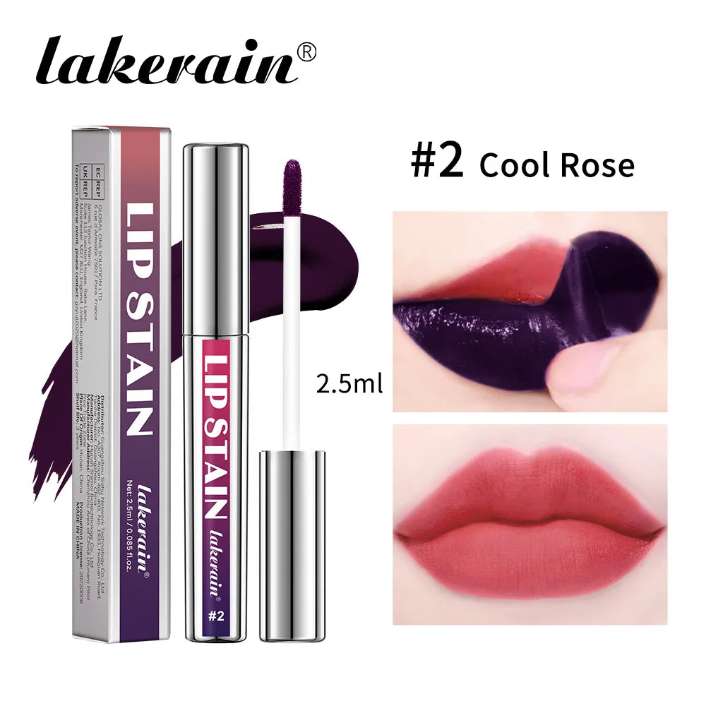 3Color Metallic Lip Stain Peel Off Long Lasting Waterproof Pink Lip Tint Proof Natural No Fading Lip Gloss Cosmetic Women's Gift Oasis Select 2