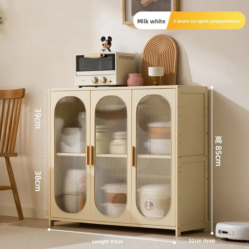 Tea Cabinet Living Room Against Wall Locker Storage Low Kitchen Shelf