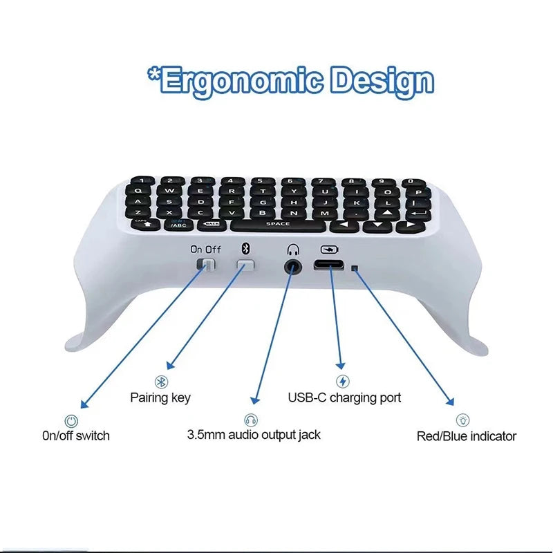 AyeBeau Wireless Bluetooth Keyboard for PS5 PlayStation 5