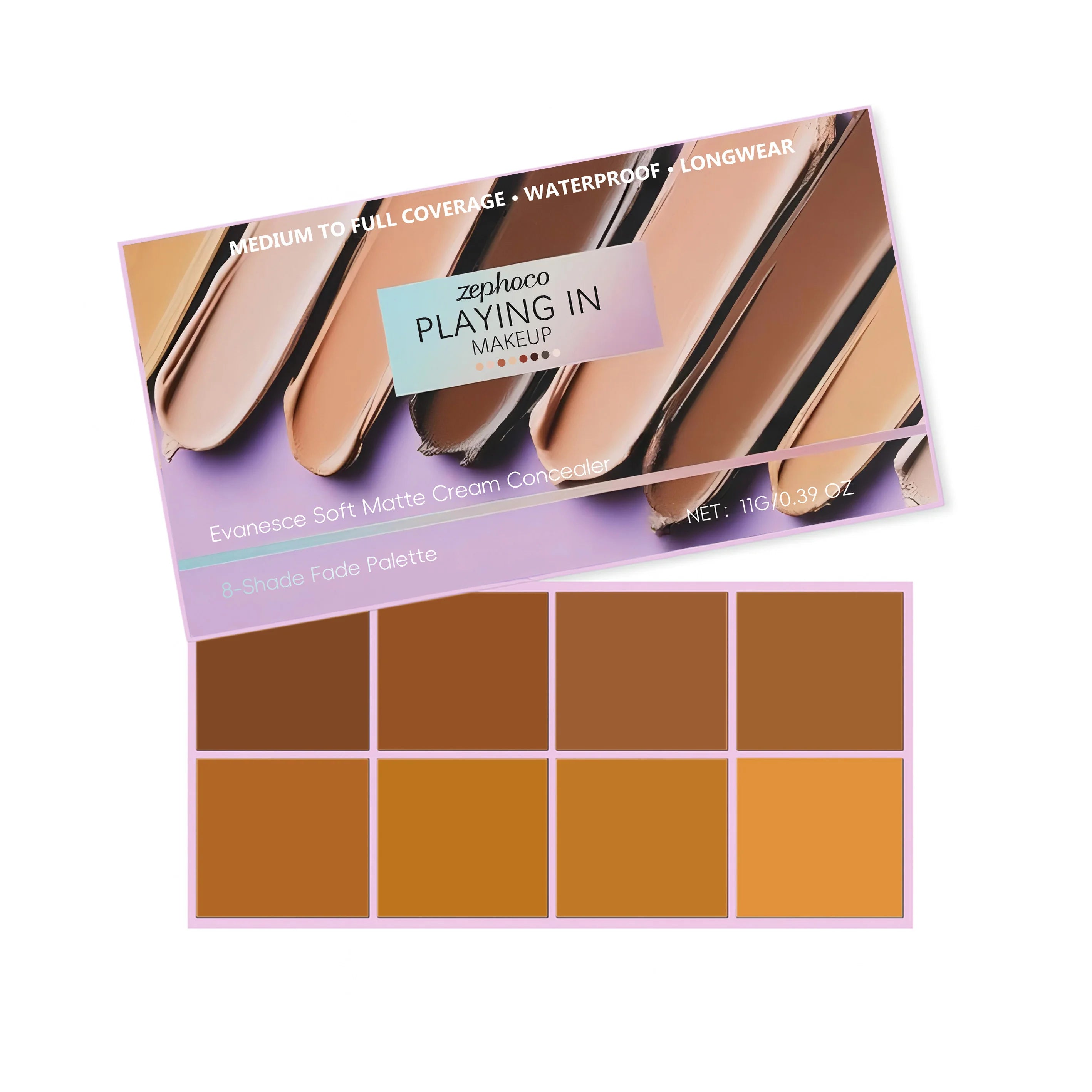 Long-lasting Waterproof Soft Matte Gradient Concealer Naturally Lightweight and Smooth Transparent Makeup Gradient Concealer Oasis Select Dark Tones