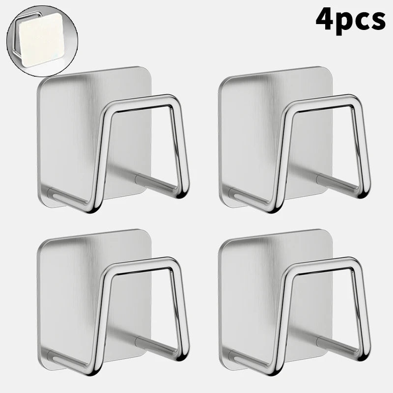 Stainless Steel Basin Hooks, No-drill Bathroom Basin Storage Rack, Suitable For Bathrooms, Homes, And Kitchens Oasis Select A