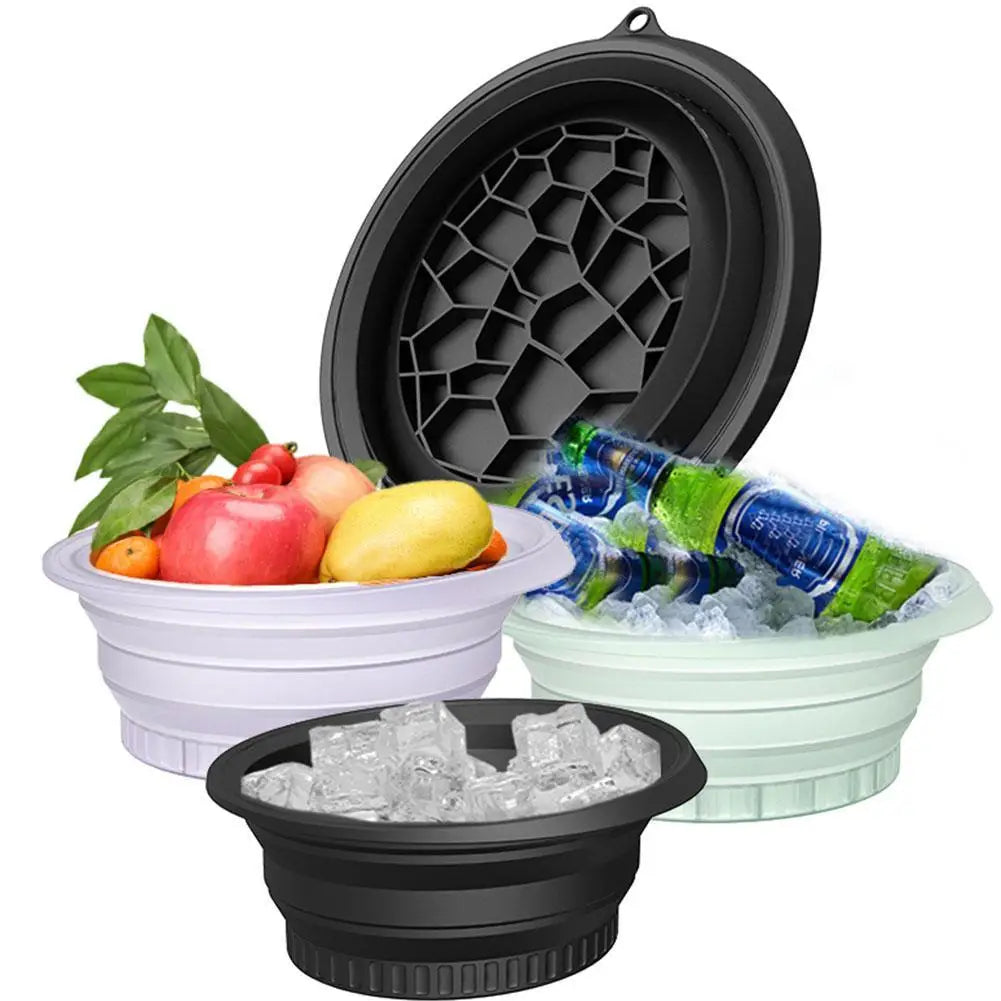 Foldable Silicone Face Ice Bath Bowl – Portable Skin Tool