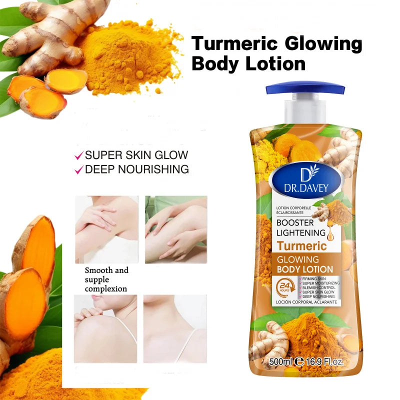 DR.DAVEY Turmeric Glowing Body Lotion 500ml | Moisturizing