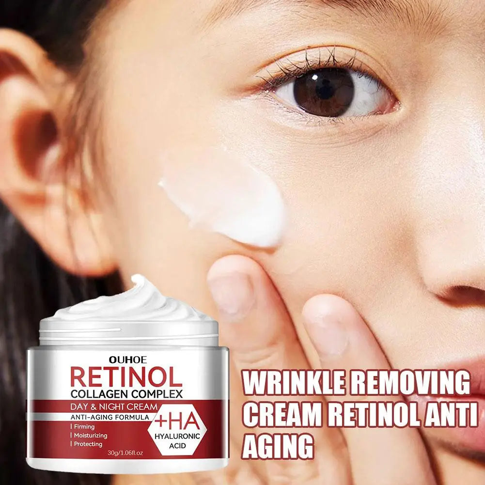 1/2/3PCs Retinol Cream For Face & Under Eye, Retinol Collagen Facial Moisturizer Fight Aging Brightening Hydrating Night Cream Oasis Select