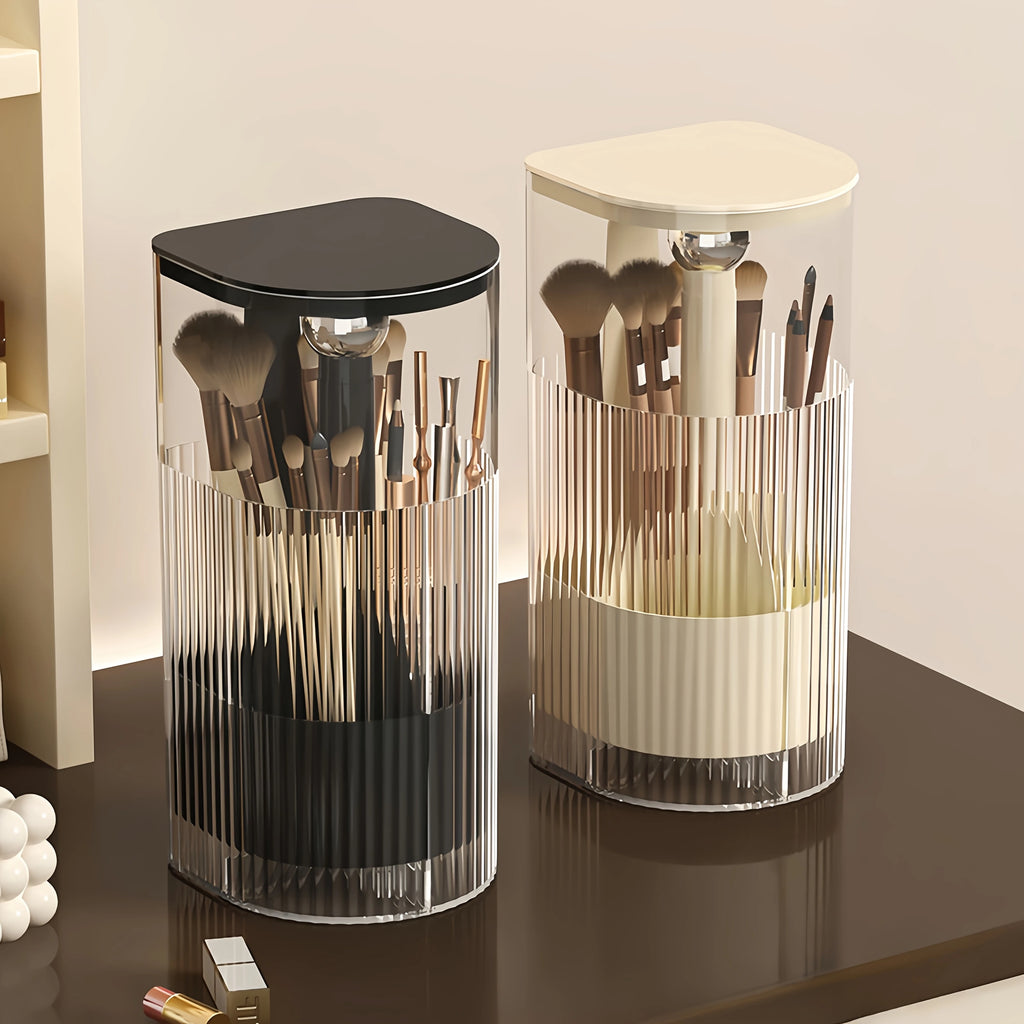 1pc cosmetic brush storage tube, press dustproof, high-grade eyebrow pencil shelf, automatic lifting brush barrel. Oasis Select