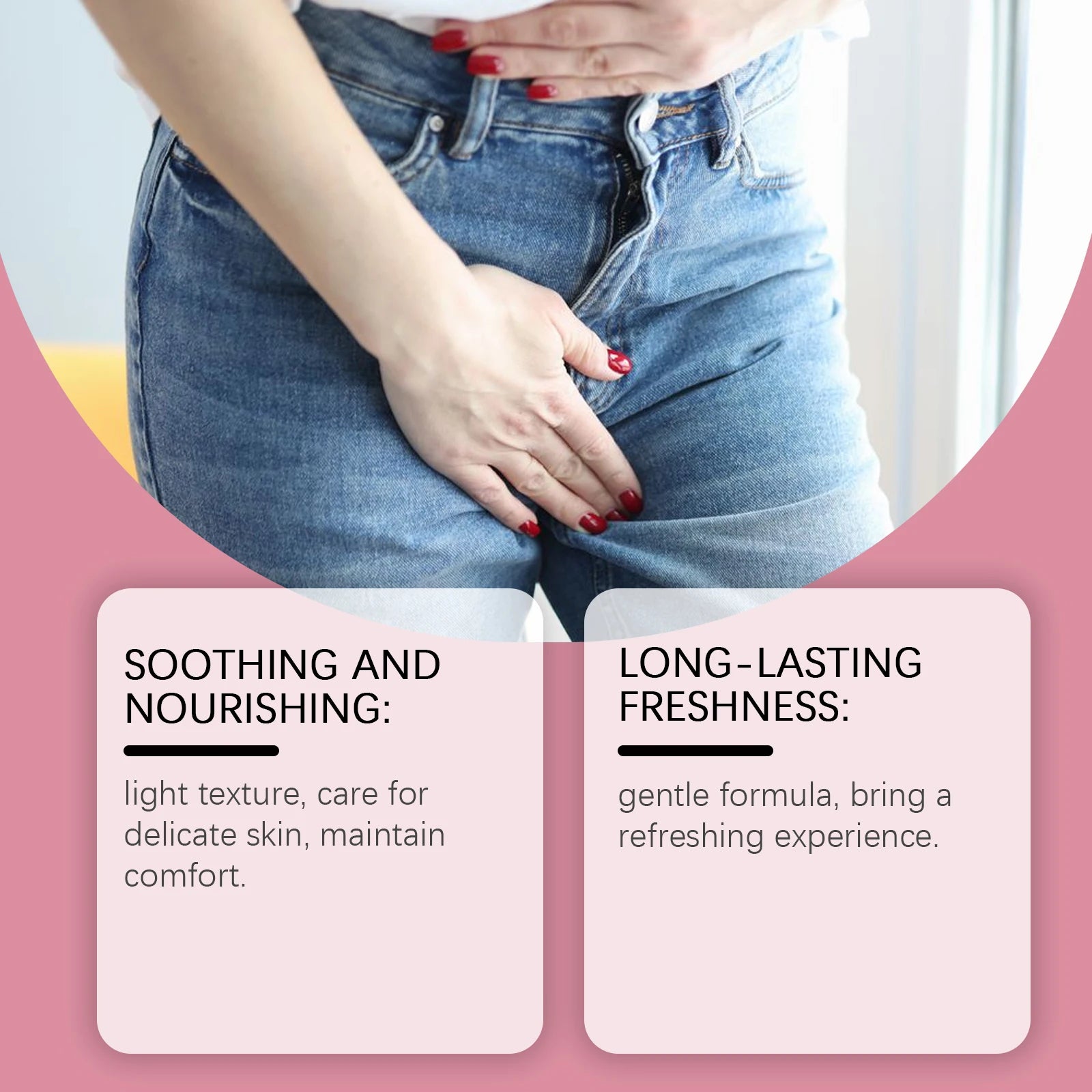 Natural Cherry Feminine Care Oil - Soothing Massage Formula, Gentle Moisturizing for Long-Lasting Soft & Supple Skin Oasis Select