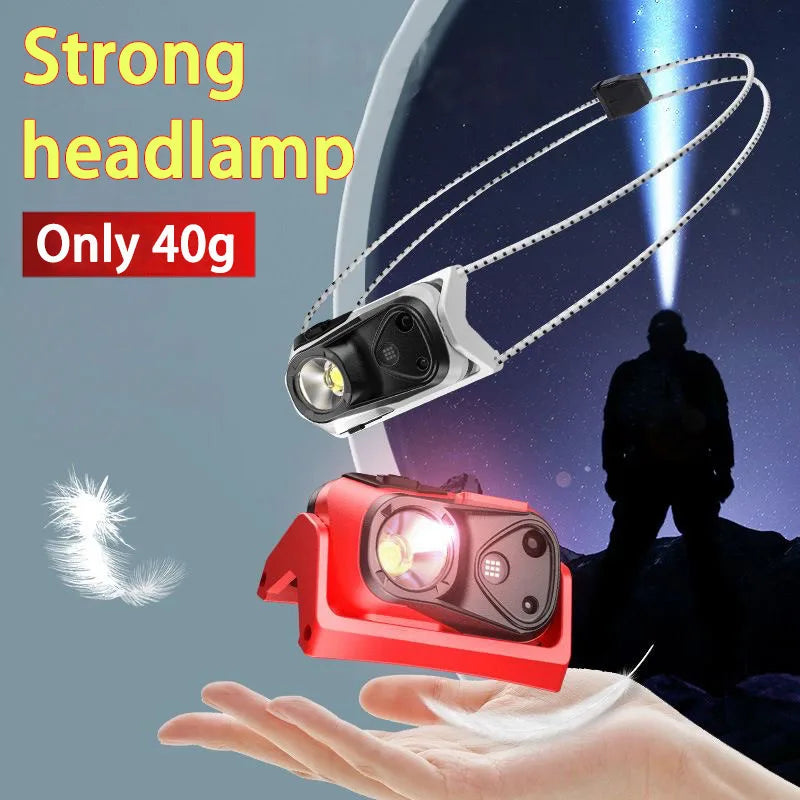 Mikenoon LED Headlamp USB Rechargeable | 4 Modes & IR Sensor
