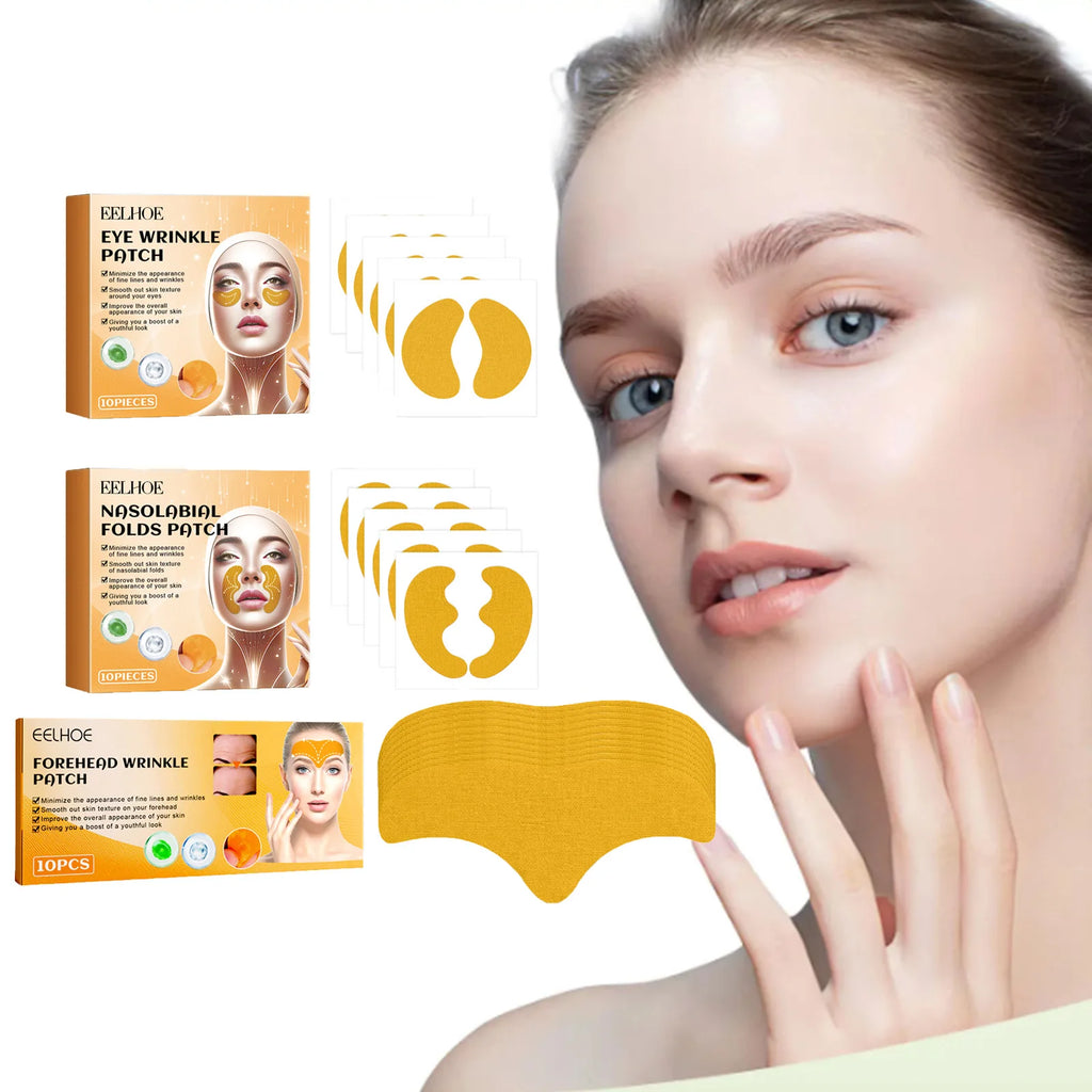 Forehead Nasolabial Eye Gel Patch Forehead Line Removal Anti Wrinkle Anti Sagging Skin Firming Mask Kojic Acid Collagen Patches Oasis Select