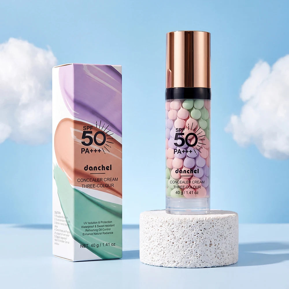 3 Colors Color Correcting Primer Isolation Cream Moisturizing Concealer Base Invisible Pores Brightening Makeup Foundation Oasis Select