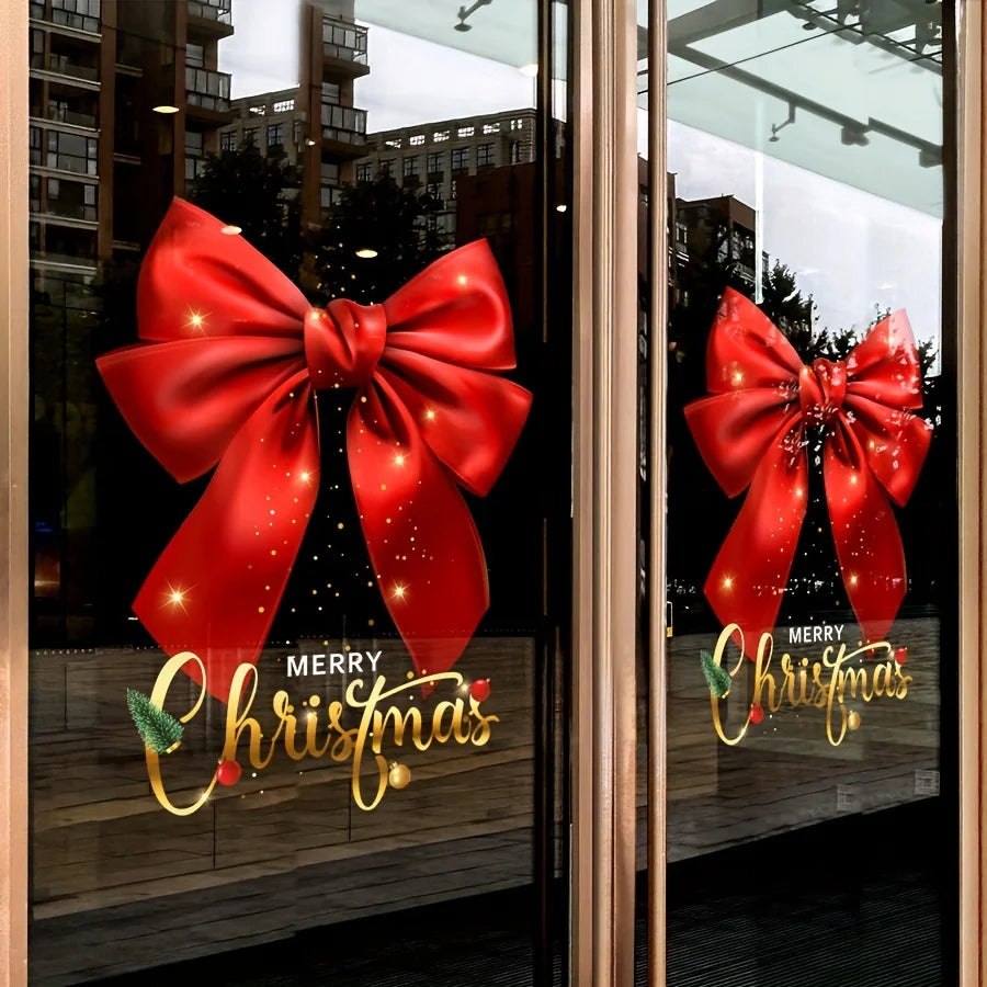 Christmas Window Stickers -1 piece of holiday glass sticker, electrostatic adsorption, no need for power supply Oasis Select
