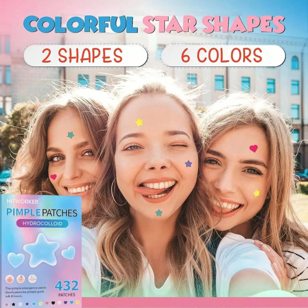 432 pieces/box of hydrocolloid acne patches, alcohol free, odorless, mild and non irritating acne and blemishes coverage sticker Oasis Select