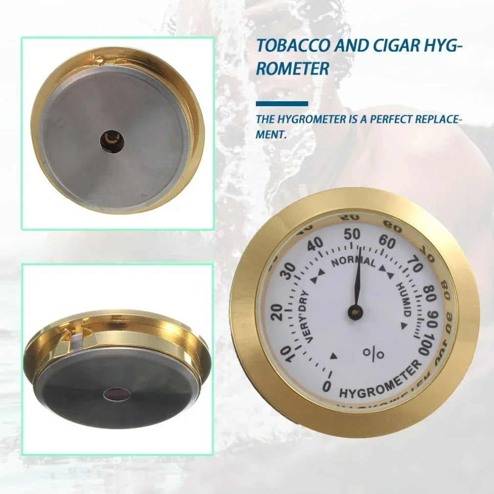 Mini Cigar Hygrometer Moisture Meters Cigar Accessories Tobacco Pointer Hygrometer For Humidor Smoking Humidity Sensitive Gaug Oasis Select